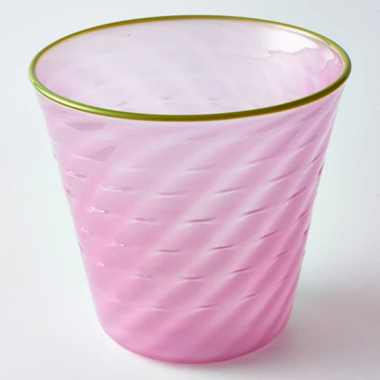 螺旋状の色ガラス