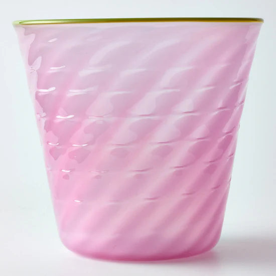 螺旋状の色ガラス